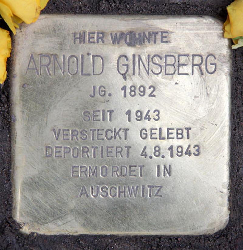 Stolperstein für Arnold Ginsberg