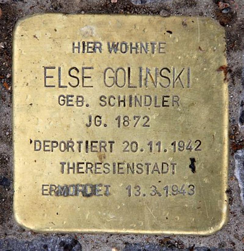 Stolperstein für Else Golinski