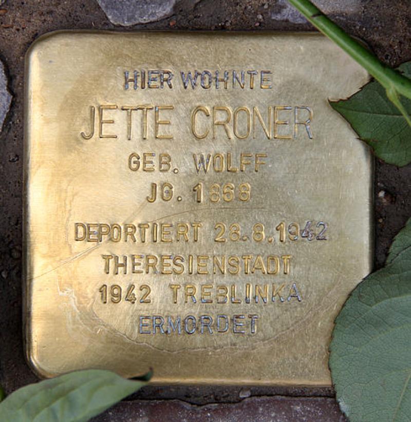 Stolperstein für Jette Croner