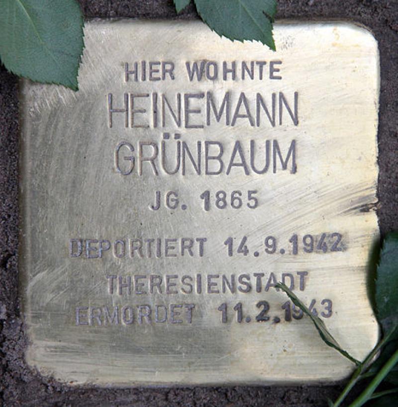 Stolperstein für Heinemann Grünbaum