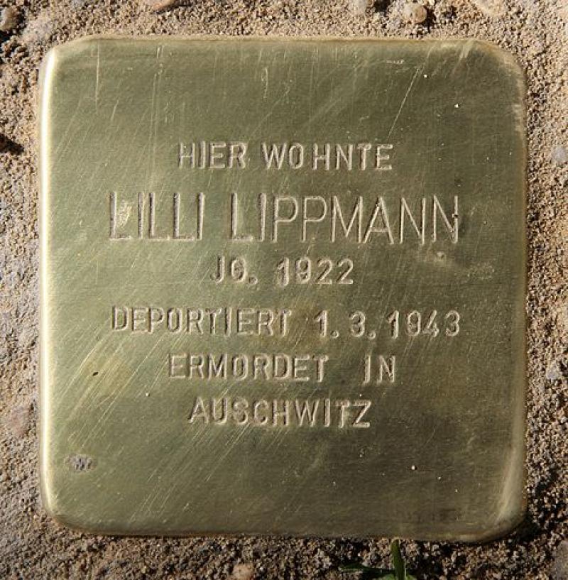 Stolperstein für Lilli Lippmann © OTFW