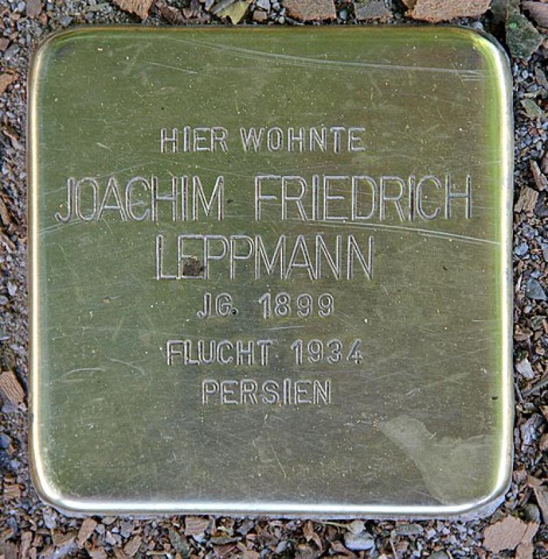 Stolperstein für Joachim Friedrich Leppmann © OTFW