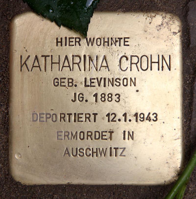 Stolperstein für Katharina Crohn