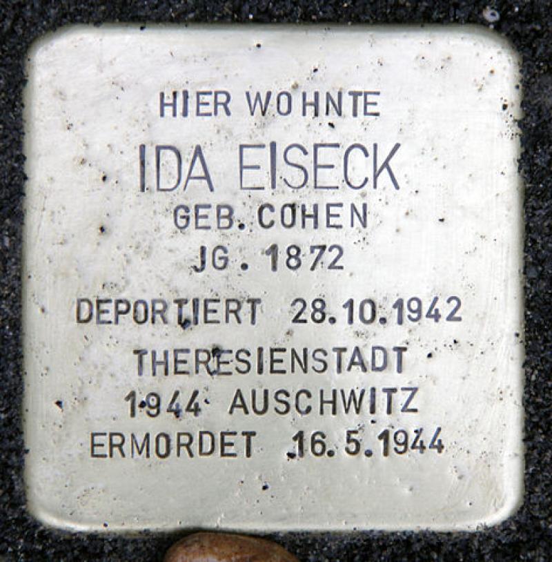Stolperstein für Ida Eiseck © OTFW