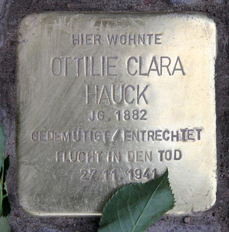 Stolperstein für Ottilie Clara Hauck