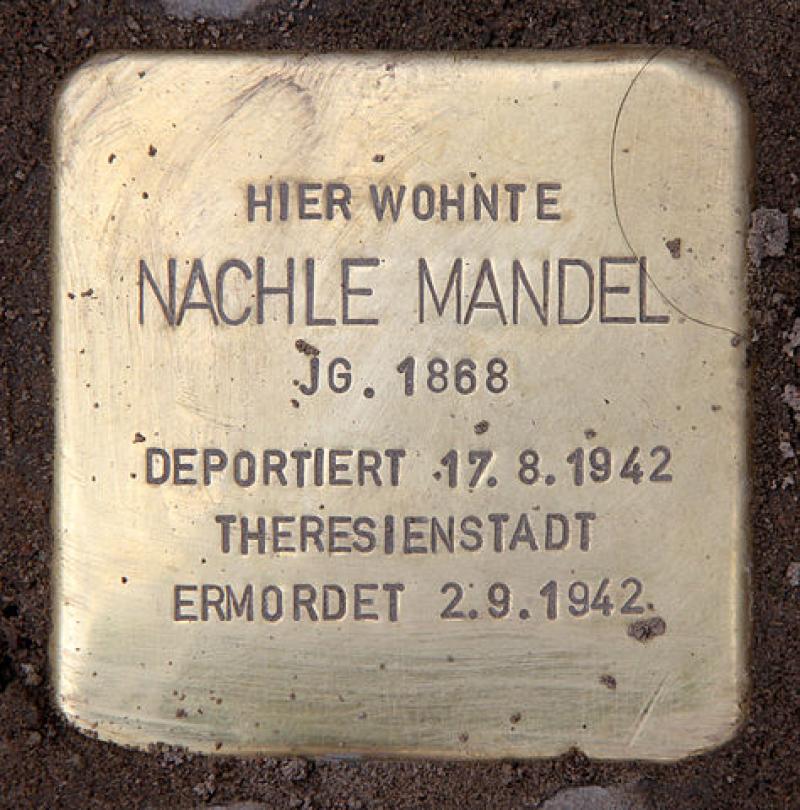 Stolperstein für Nachle Mandel