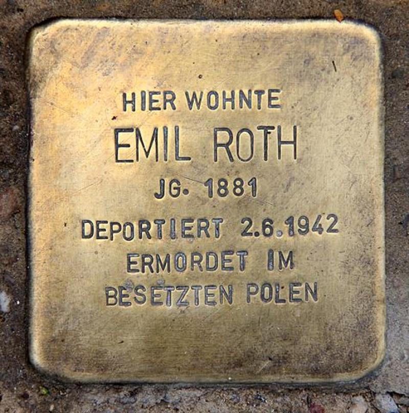 Stolperstein für Emil Roth