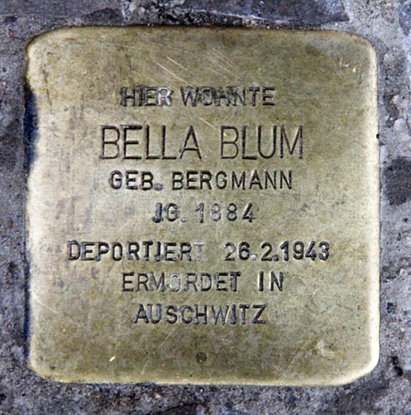 Stolperstein für Bella Blum
