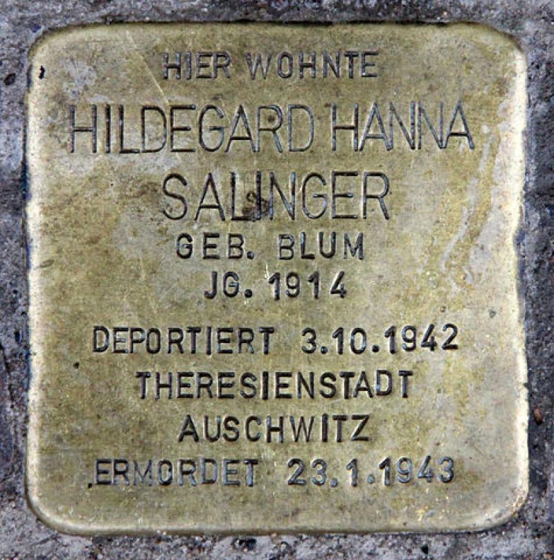 Stolperstein für Hildegard Hanna Salinger