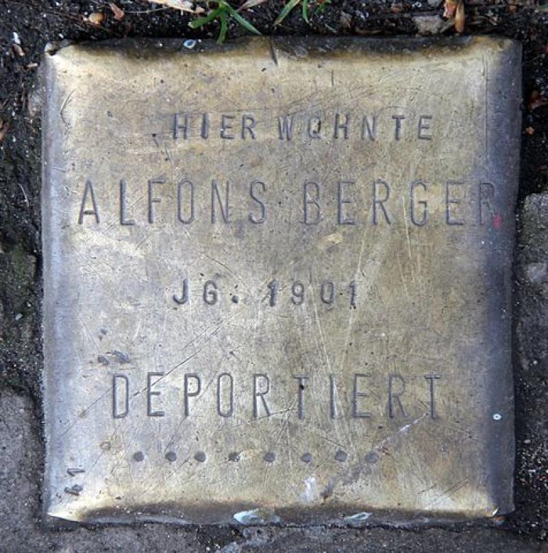 Stolperstein für Alfons Berger