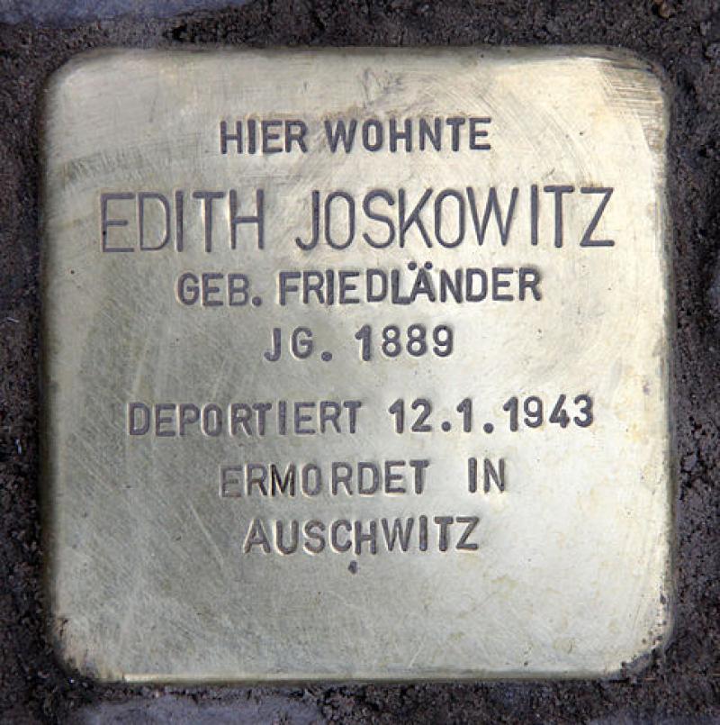 Stolperstein für Edith Joskowitz
