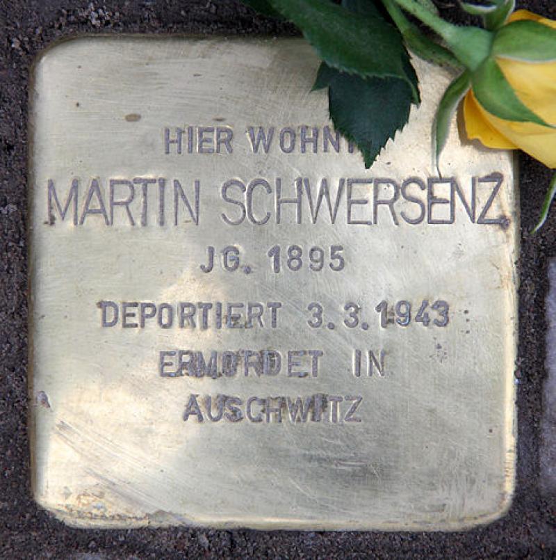 Stolperstein für Martin Schwersenz