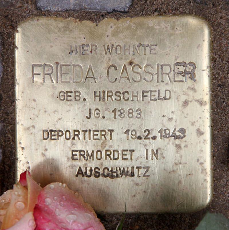Stolperstein für Frieda Cassirer