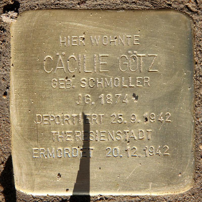 Stolperstein für Cäcilie Götz