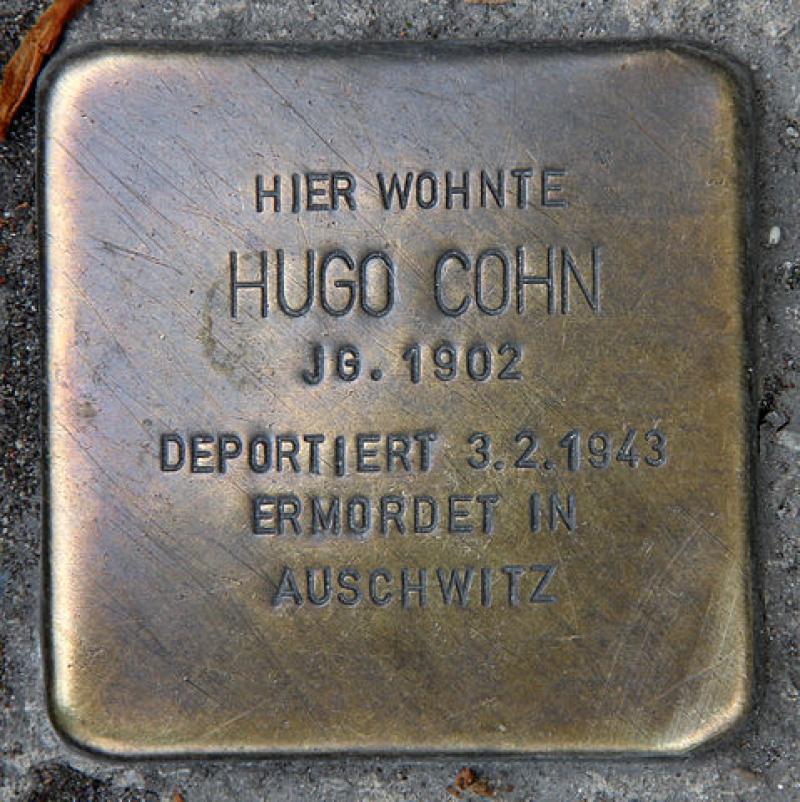 Stolperstein für Hugo Cohn
