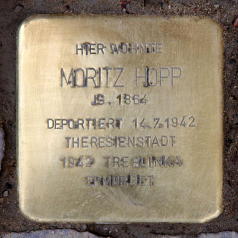 Stolperstein für Moritz Hopp