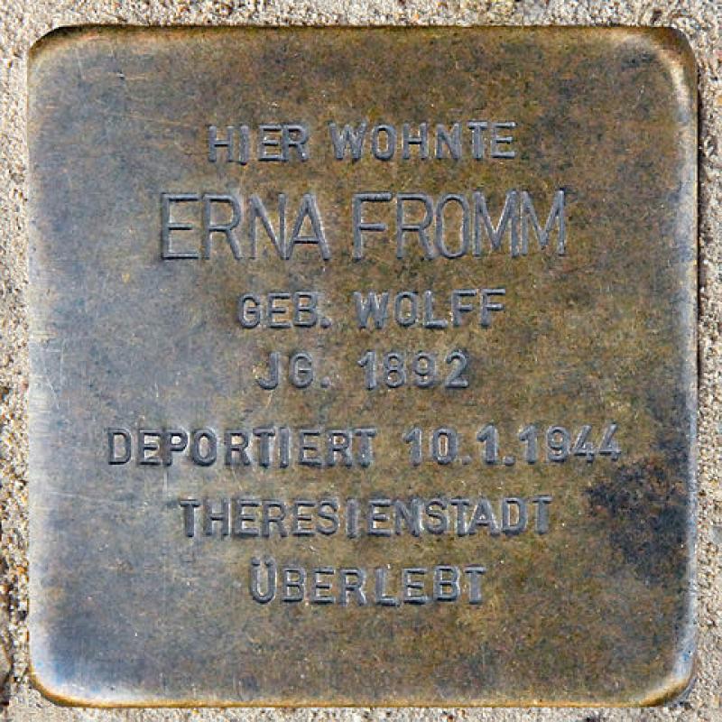Stolperstein für Erna Fromm
