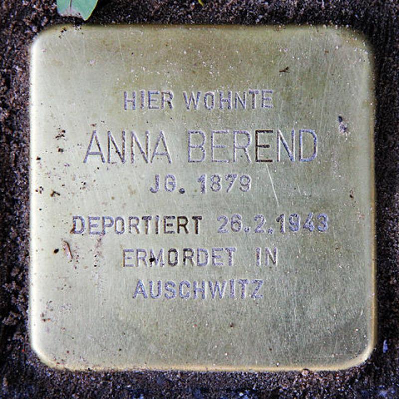 Stolperstein für Anna Berend