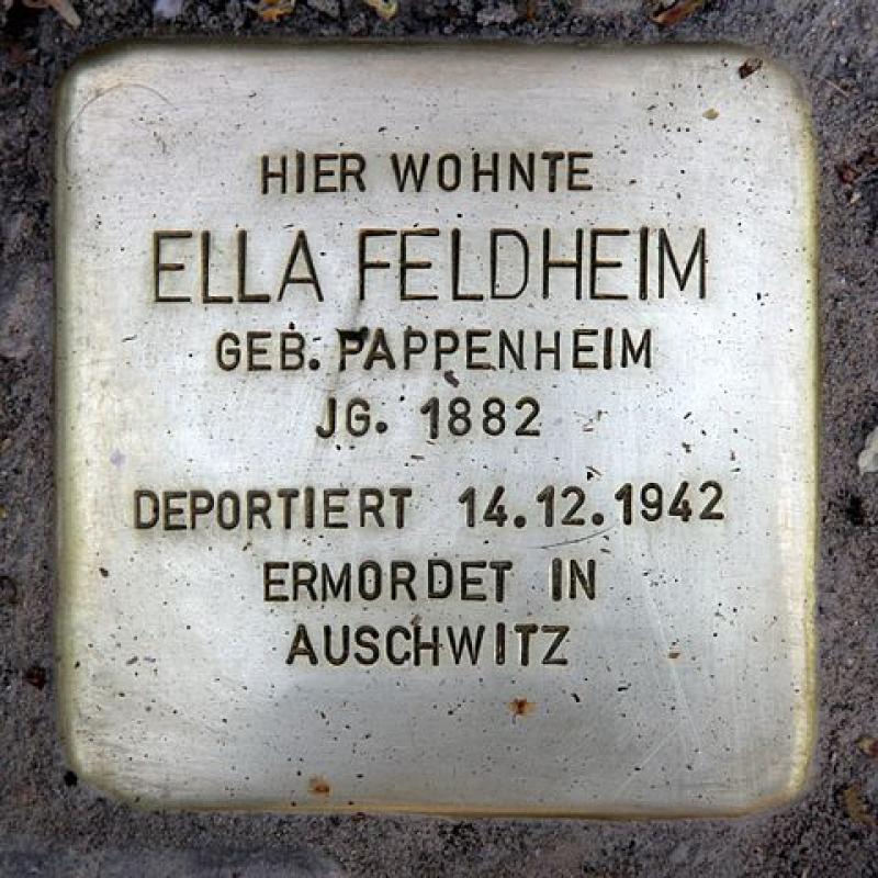 Stolperstein für Ella Feldheim