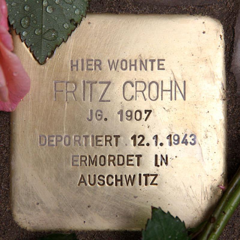 Stolperstein für Fritz Crohn
