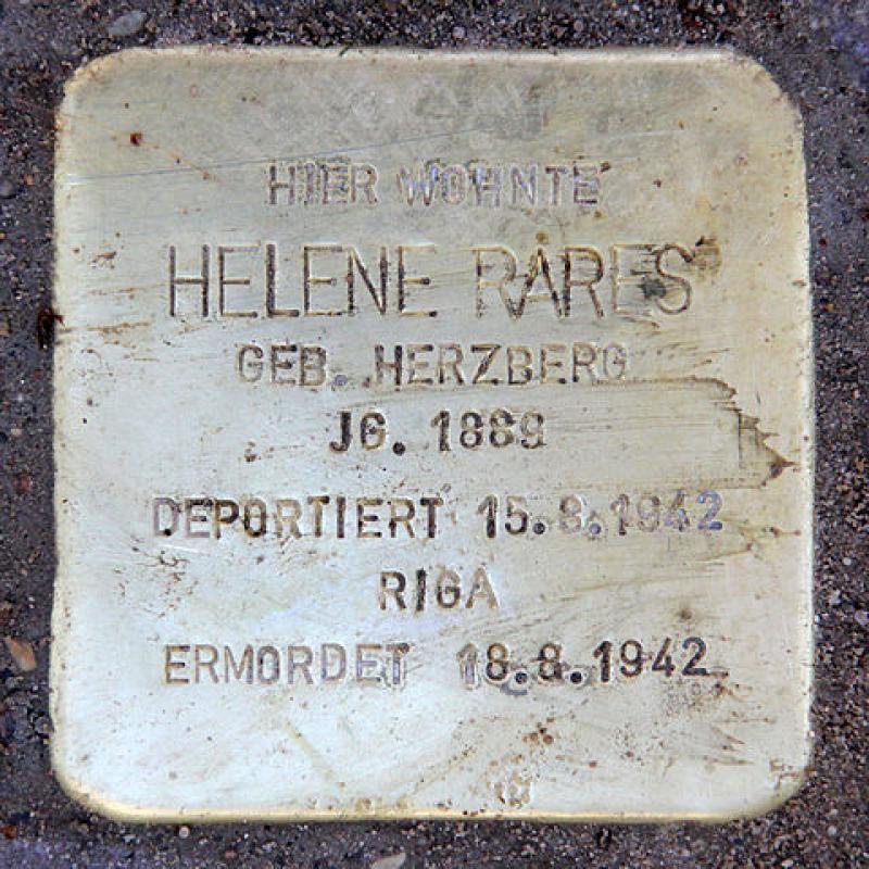Stolperstein für Helene Rares