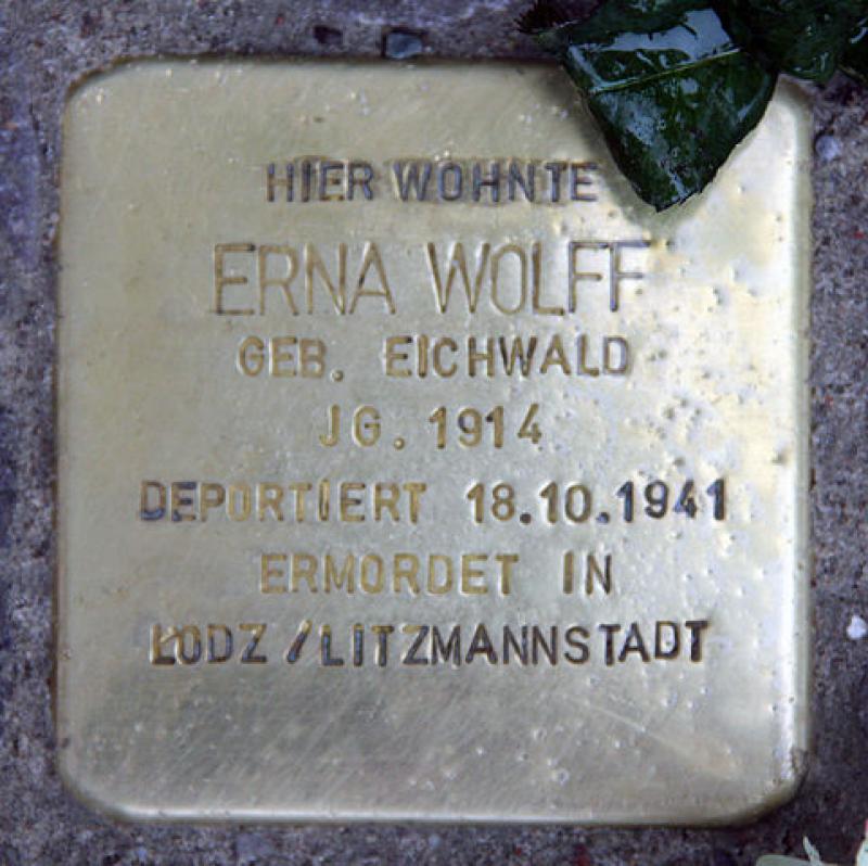 Stolperstein für Erna Wolff