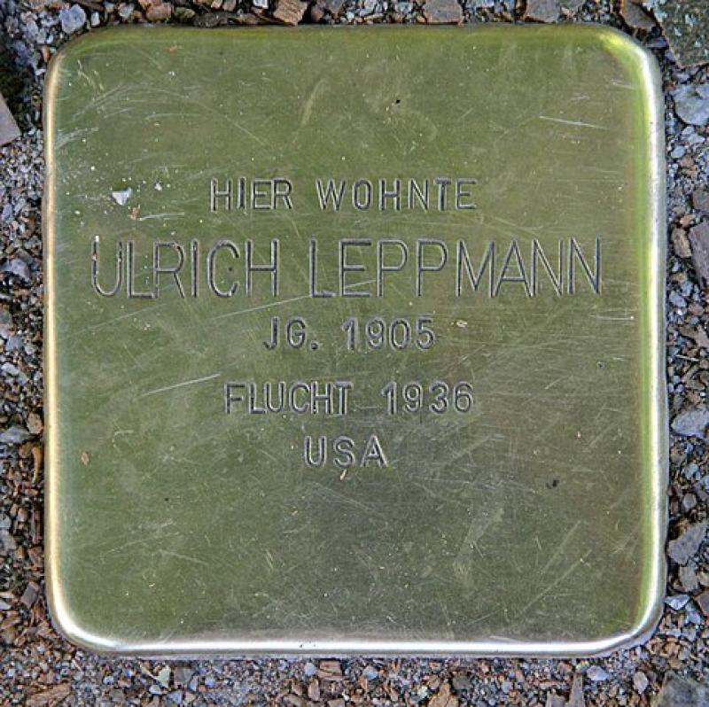 Stolperstein für Ulrich Leppmann © OTFW