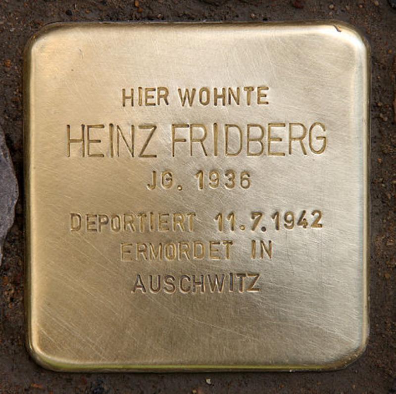 Stolperstein für Heinz Fridberg