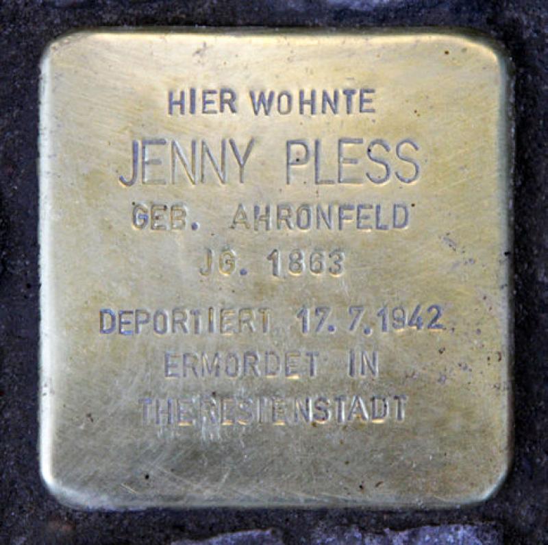 Stolperstein für Jenny Pless
