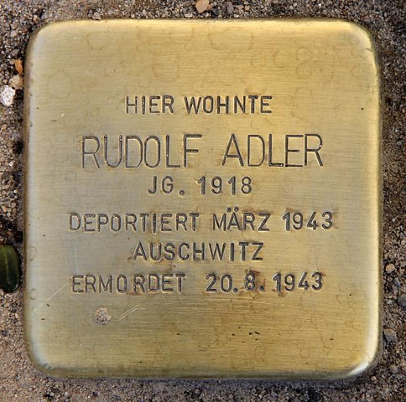 Stolperstein für Rudolf Adler © OTFW