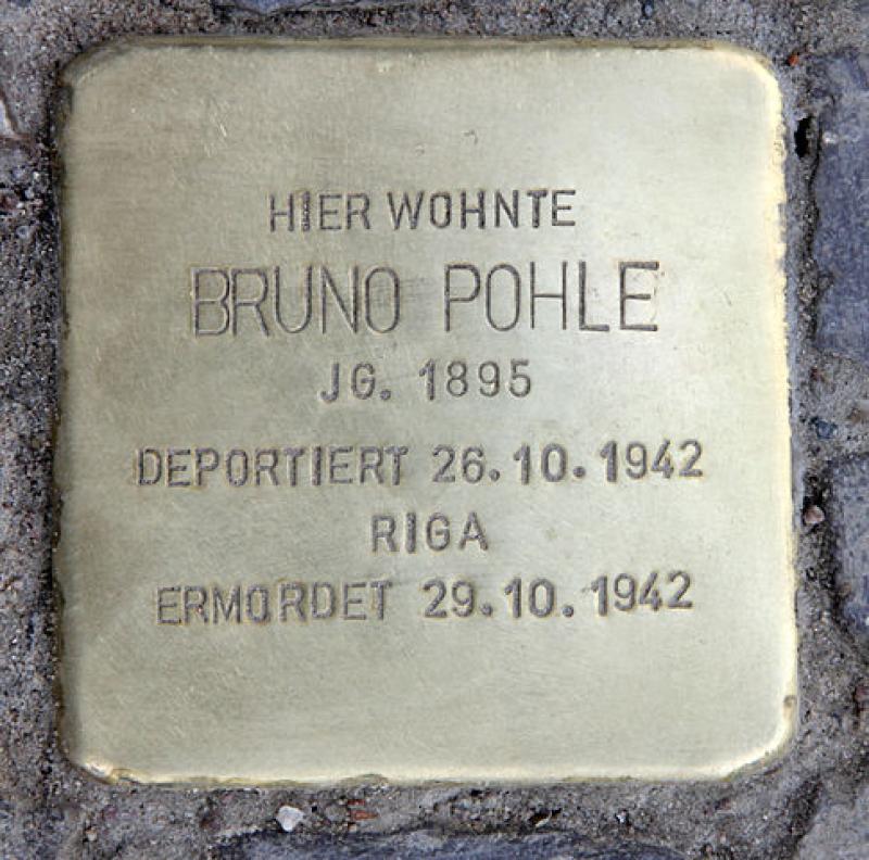 Stolperstein für Bruno Pohle