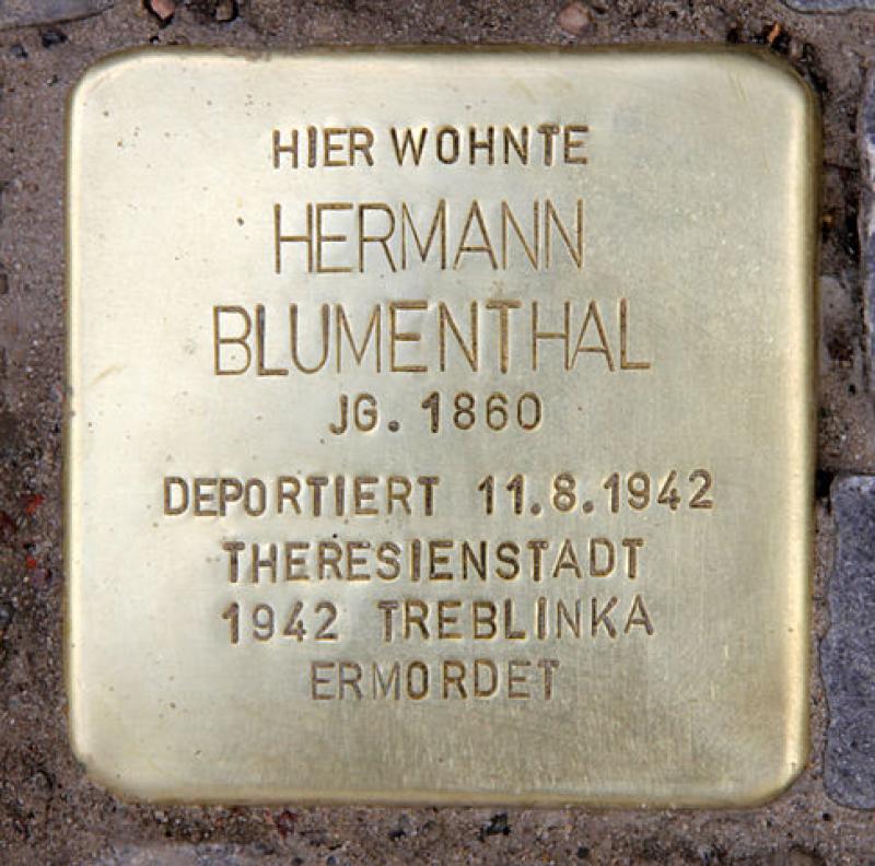 Stolperstein für Hermann Blumenthal