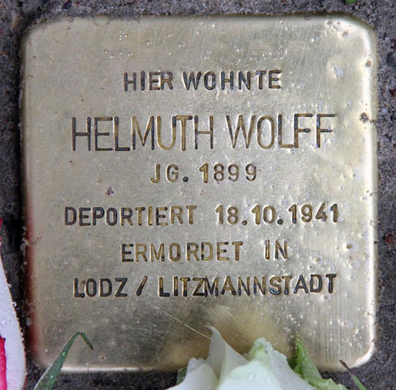 Stolperstein für Helmuth Wolff
