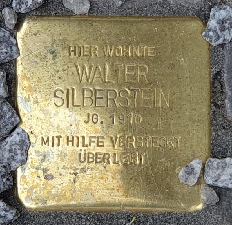 Stolperstein von Walter Silberstein, Foto: OTFW