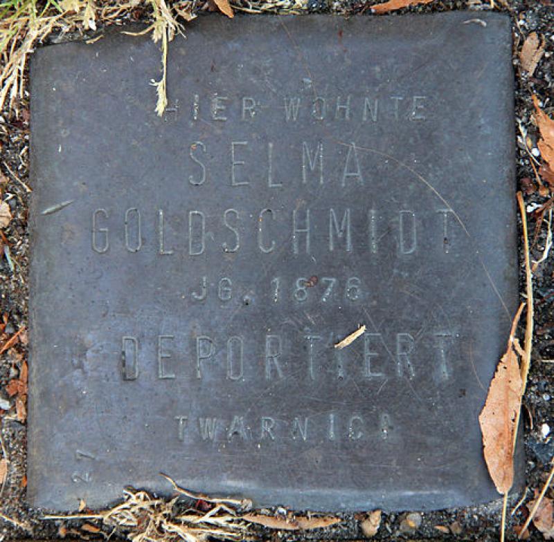 Stolperstein für Selma Goldschmidt