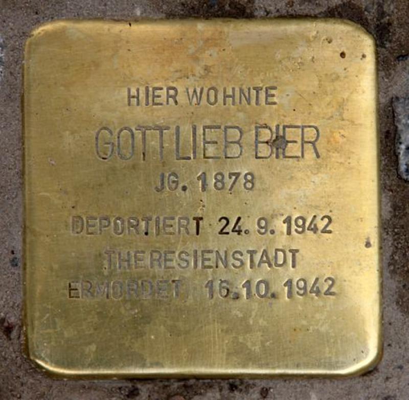 Stolperstein für Gottlieb Bier