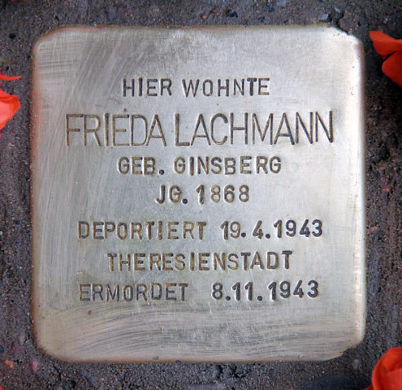 Stolperstein für Frieda Lachmann