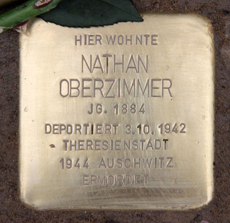 Stolperstein für Nathan Oberzimmer