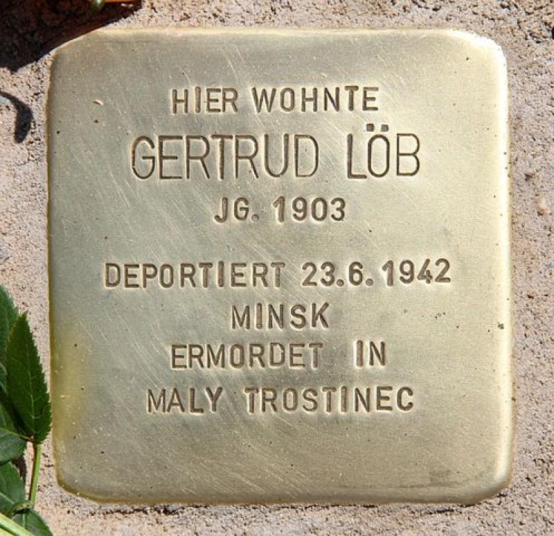 Stolperstein für Gertrud Löb © OTFW