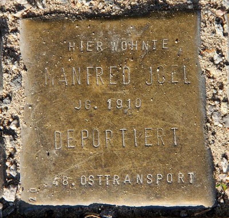 Stolperstein für Manfred Joel