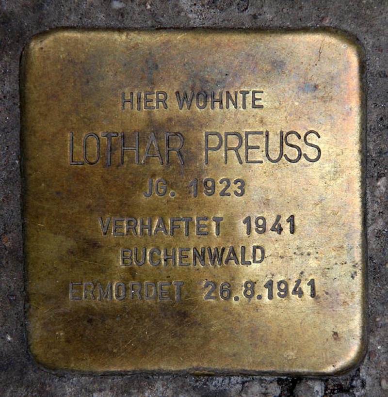 Stolperstein Lothar Preuss