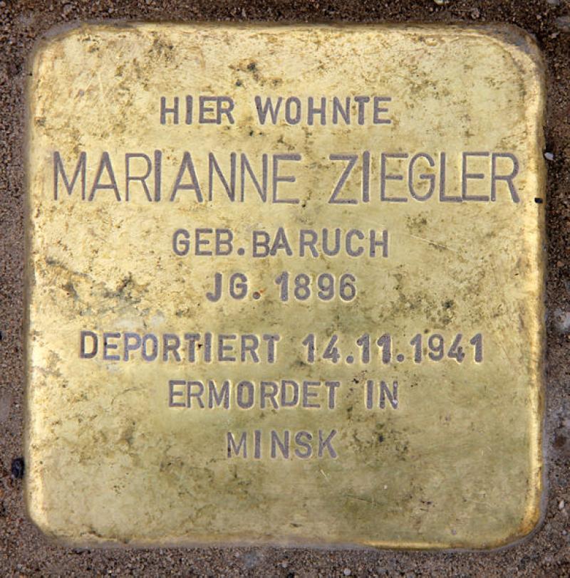 Stolperstein für Marianne Ziegler.