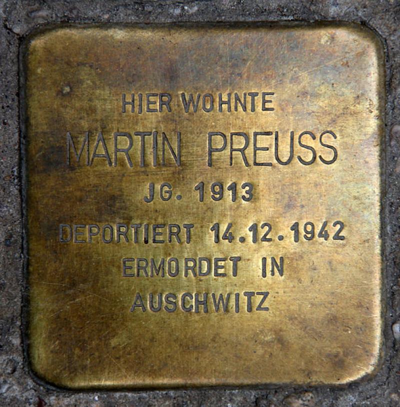 Stolperstein Martin Preuss