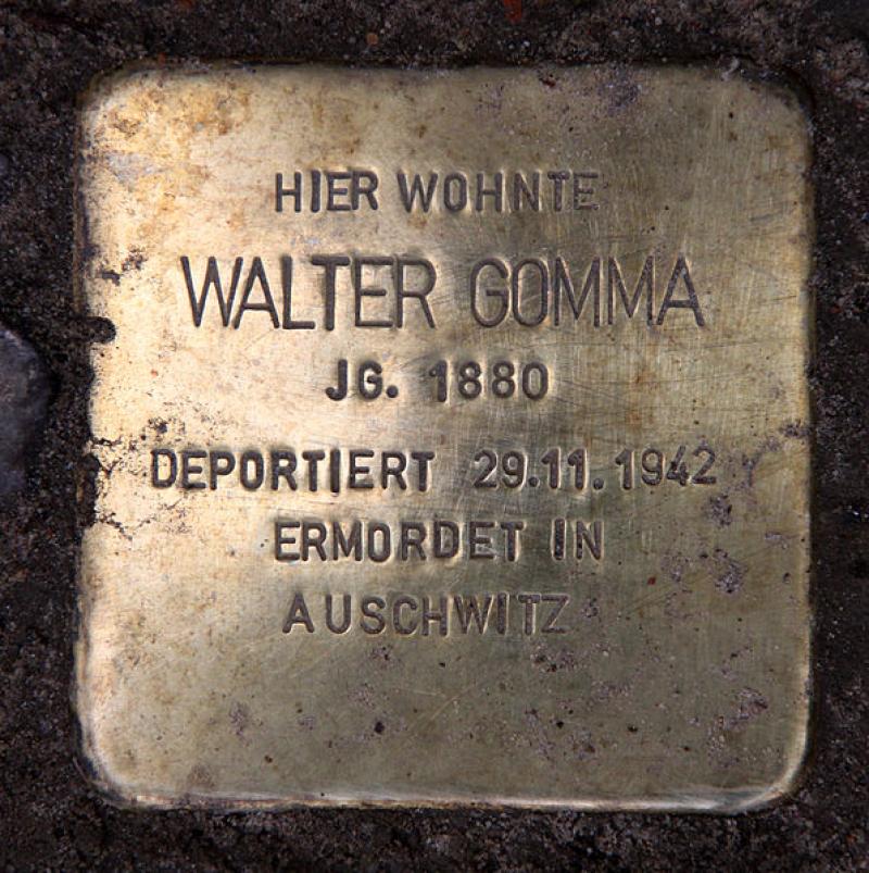 Stolperstein für Walter Gomma