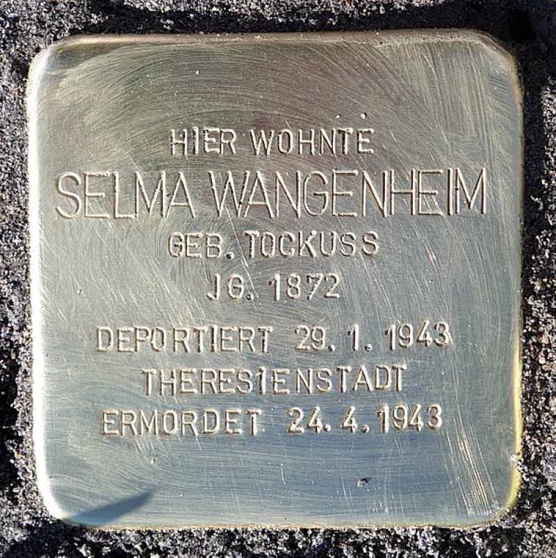 Stolperstein Selma Wangenheim © OTFW
