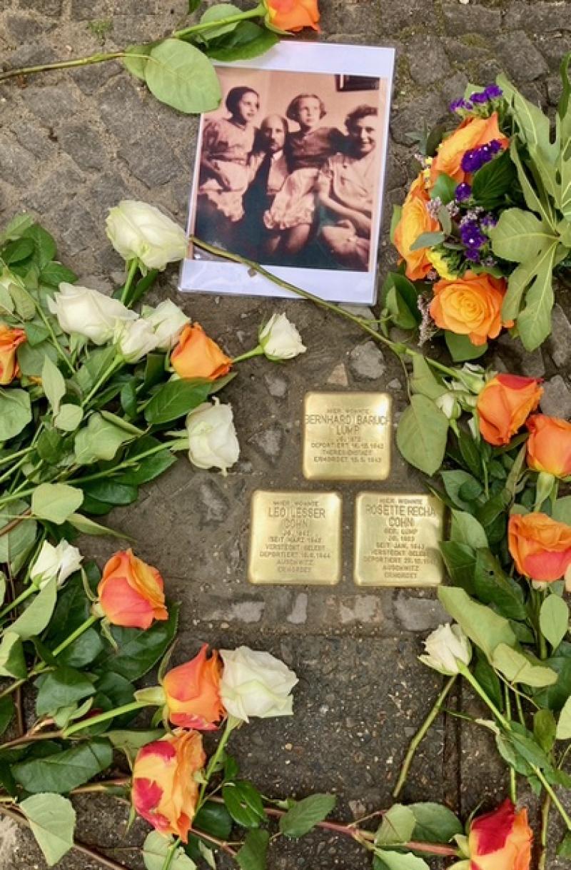 Stolpersteine für Bernhard Baruch Lump, Leo Lesser Cohn und Rosette Recha Cohn  © Dr. Petra T. Fritsche