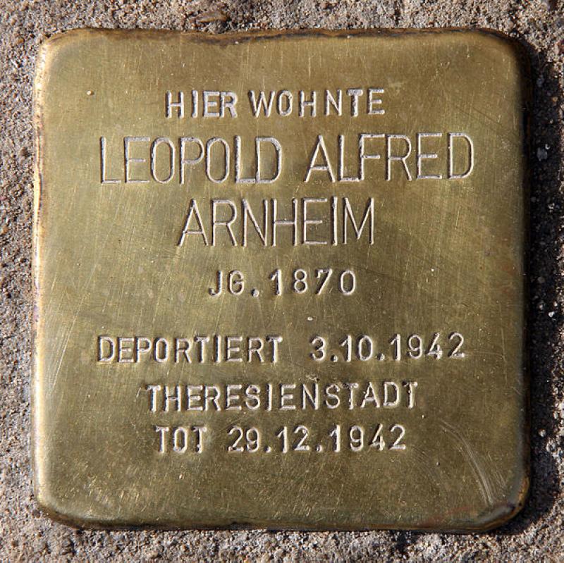 Stolperstein für Leopold Alfred Arnheim