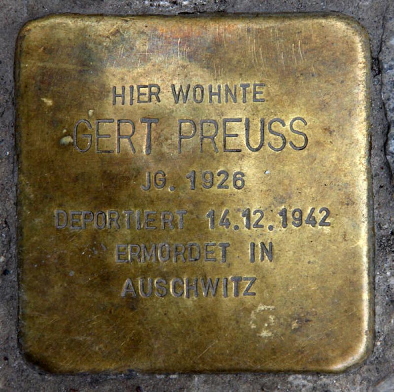 Stolperstein Gert Preuss