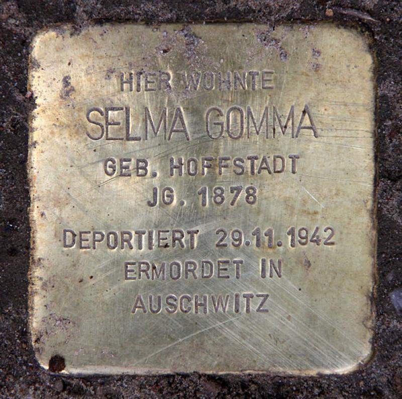 Stolperstein für Selma Gomma