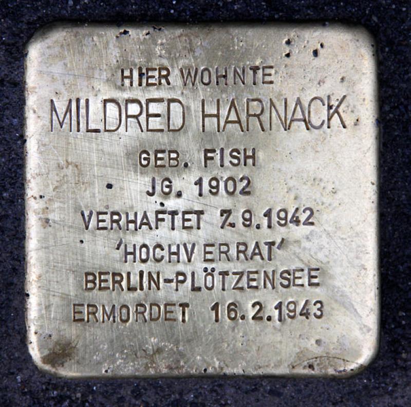Stolperstein für Mildred Harnack